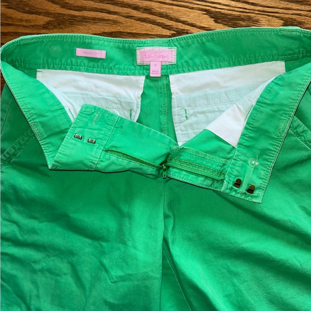 Lilly Pulitzer Bright Green Women's Bermuda Shorts Size 8 - Picture 3 of 11